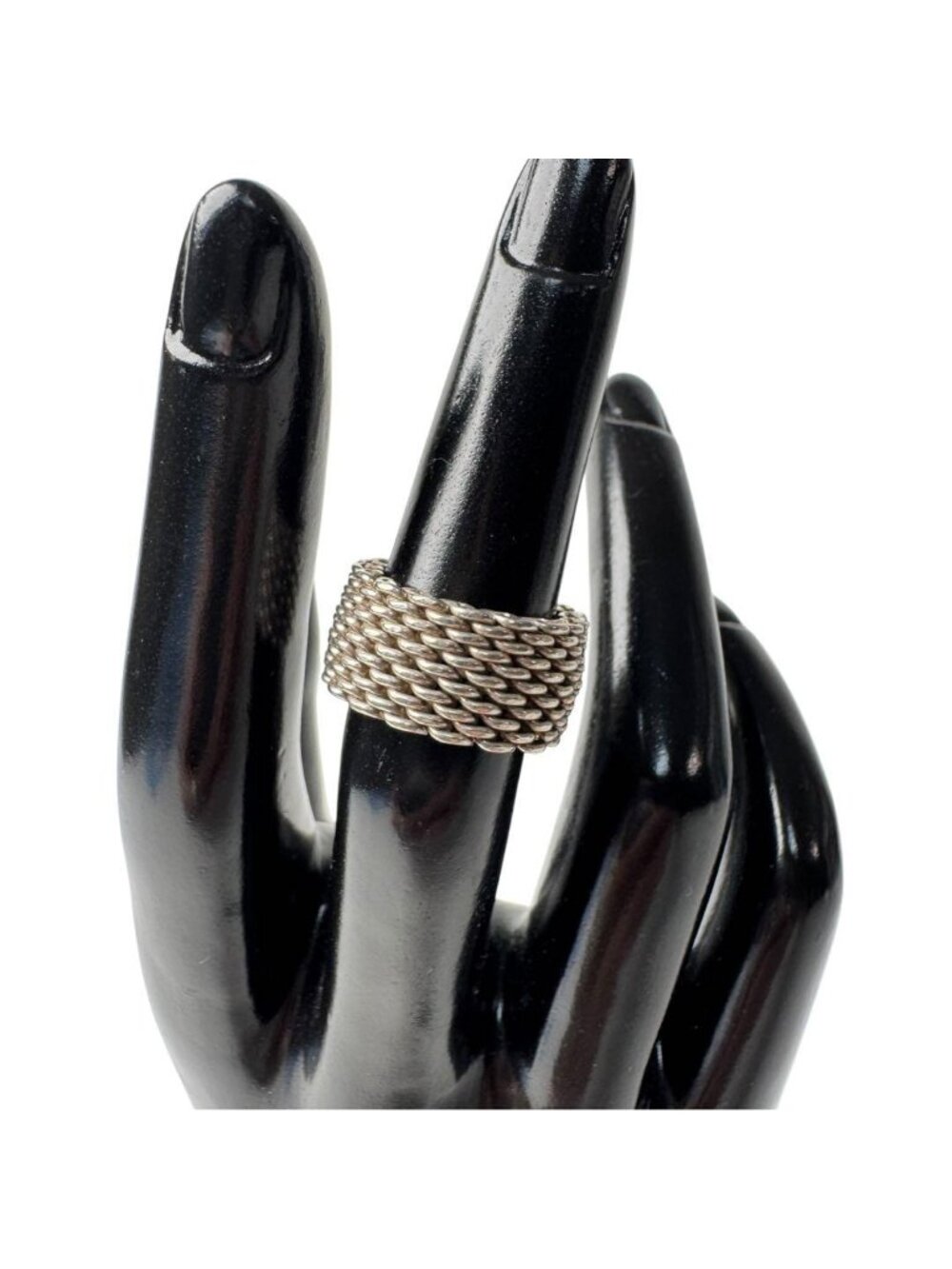 Tiffany & Co Somerset Mesh Ring Silver